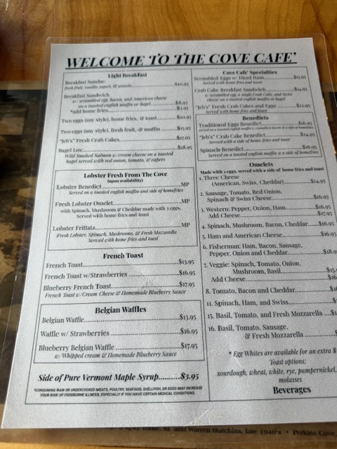 Cove Cafe, Ogunquit ME